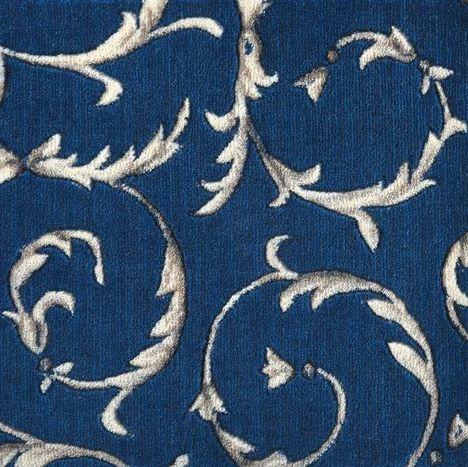 Nourison Scrollwork Marina 13x11 feet Olefin Carpet Remnant