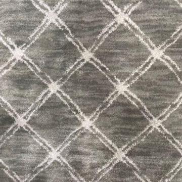 Nourison Brush Lattice Ash 13x9 feet Polyproylene Carpet Remnant