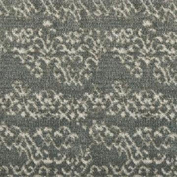 Stanton Baroque Steel 13x21 feet Nylon Carpet Remnant